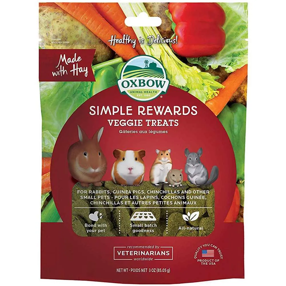 15% OFF: Oxbow Simple Rewards Veggie Treats For Small Animals 85g