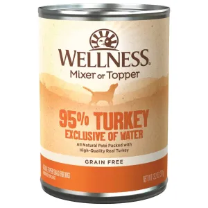 20% OFF: Wellness 95% Turkey Grain-Free Canned Dog Food 374g