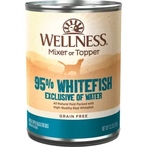 20% OFF: Wellness 95% Whitefish Grain-Free Canned Dog Food 374g