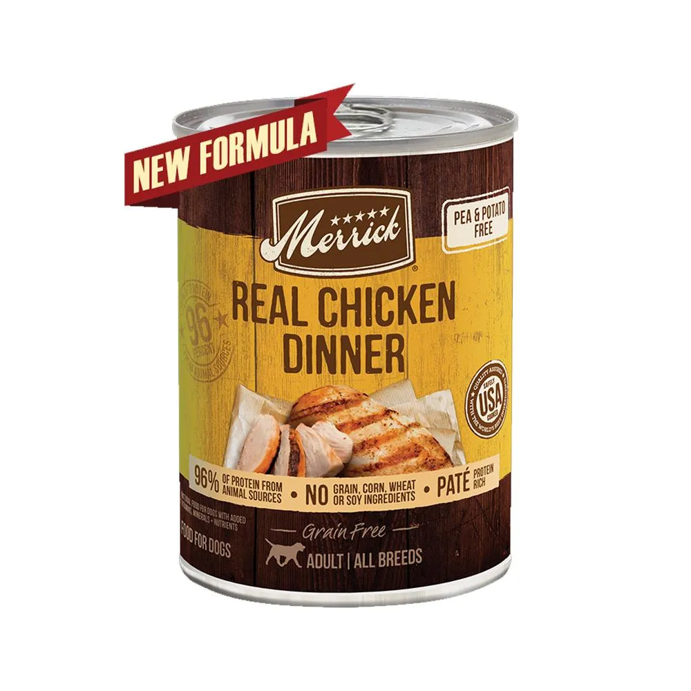 96% Grain Free Real Chicken Dinner Adult Dog Can