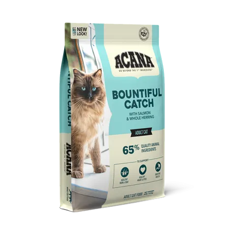 ACANA Bountiful Catch Salmon Catfish and Herring Dry Cat Food (4 Lbs)