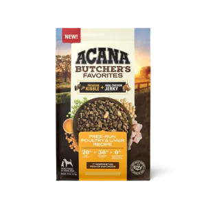 ACANA Butcher's Favorites Free-Run Poultry & Liver Recipe Dry Dog Food (17 Lb)