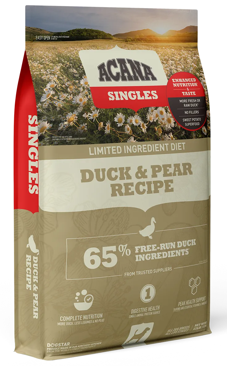 Acana Singles Duck & Pear Grain Free Dog Food