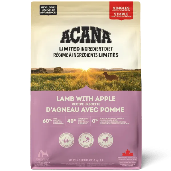 ACANA Singles Lamb with Apple Recipe Dry Dog Food