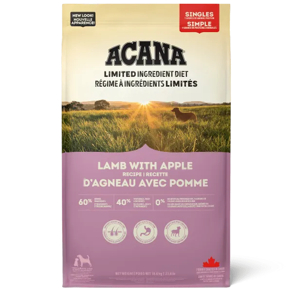 ACANA Singles Lamb with Apple Recipe Dry Dog Food