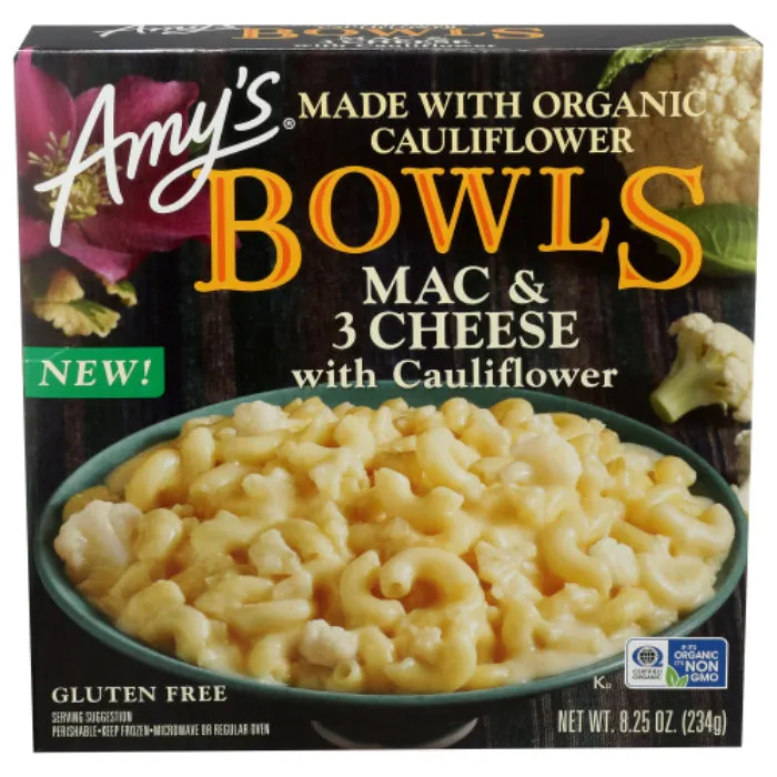 Amy's - Bowl Mac & Cheese Cauliflower Organic, 8.25 Oz - Pack Of 12