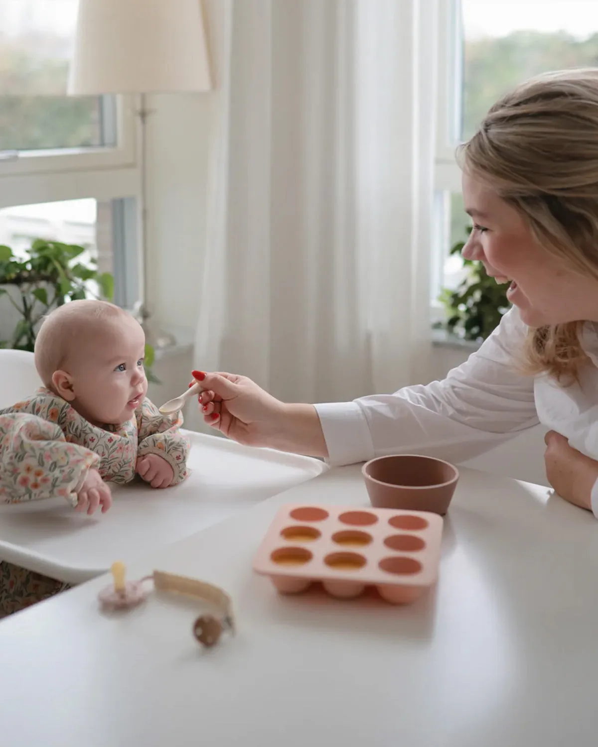 Baby Food Freezer Tray - sage <br> Mushie