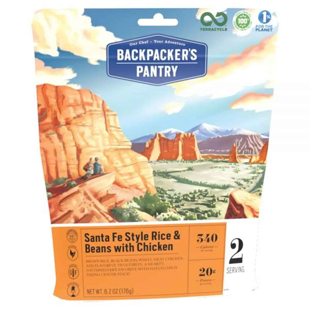 Backpacker's Pantry - Santa Fe Rice and Beans with Chicken - 2 Servings