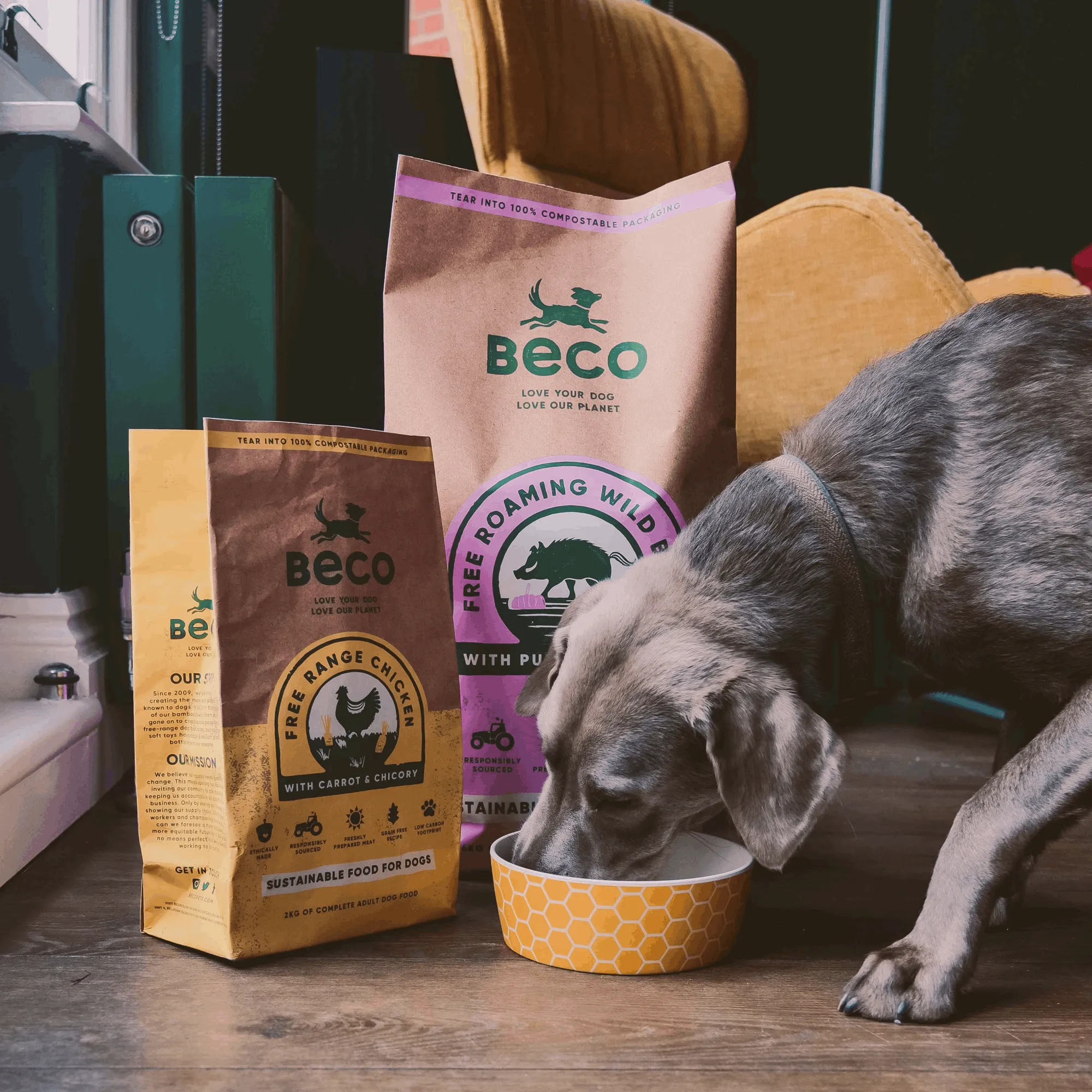 Beco Free Range Chicken with Carrot & Chicory Dry Adult Dog Food