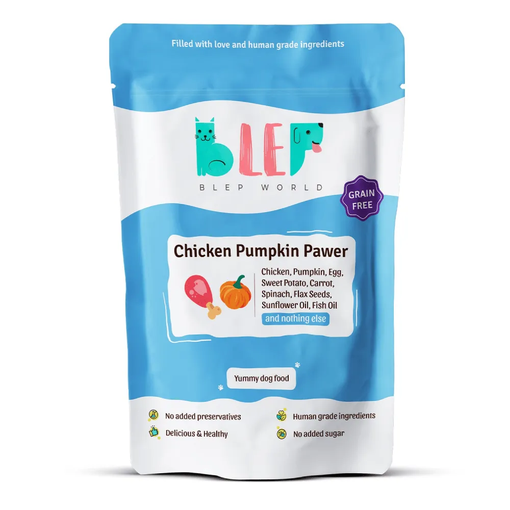 BLEP Chicken & Pumpkin Pawer Dog Wet Food (300g) (Limited Shelf Life) (Buy 1 Get 1)