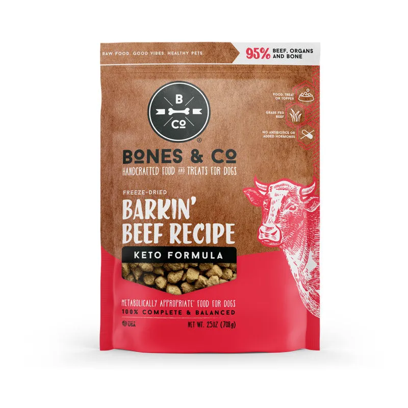 Bones & Co Barkin' Beef Freeze-Dried Keto Formula