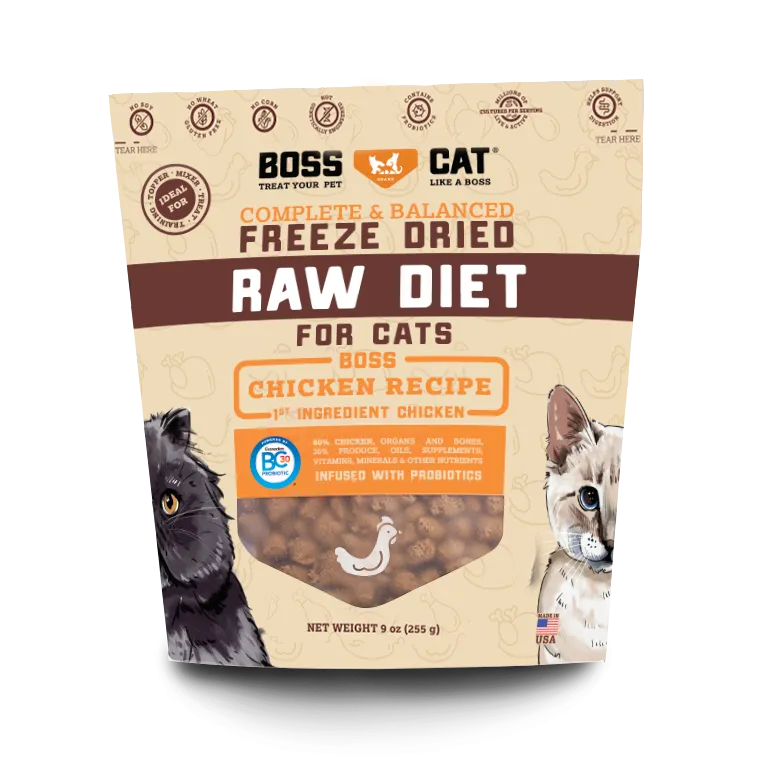 Boss Dog® Brand Freeze Dried Raw Diet For Cats