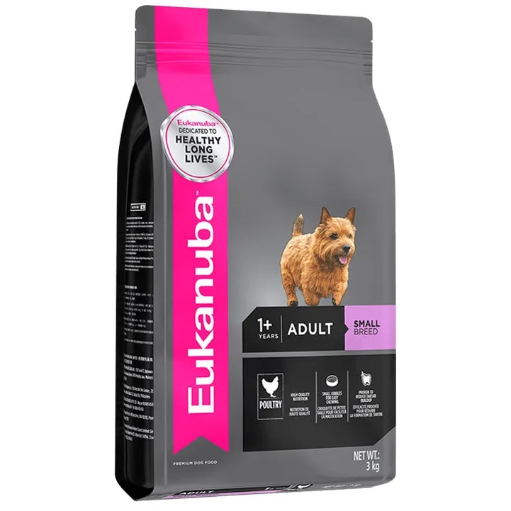 BUNDLE DEAL: Eukanuba Adult Small Breed Chicken Dry Dog Food