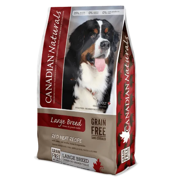 Canadian Naturals Grain Free Large Breed Red Meat Recipe Dry Dog Food, 28lb