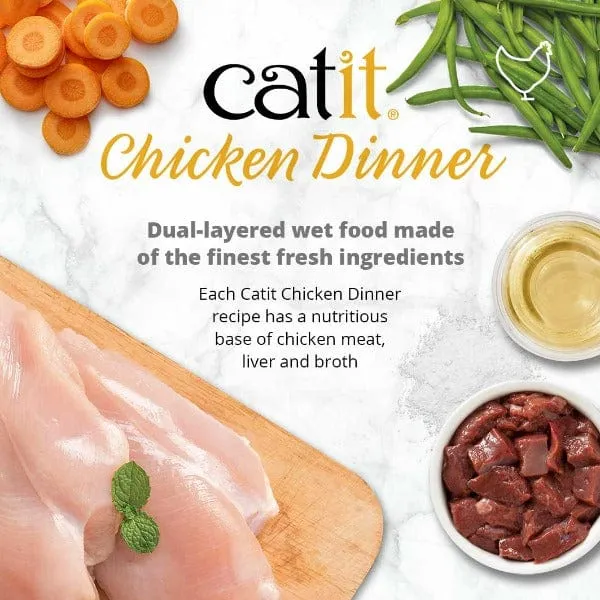 Catit Chicken Dinner with Beef & Pumpkin Wet Cat Food