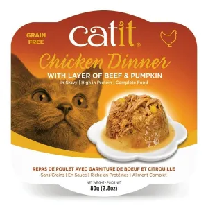 Catit Chicken Dinner with Beef & Pumpkin Wet Cat Food