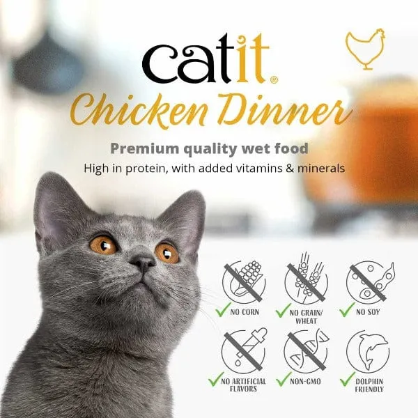 Catit Chicken Dinner with Beef & Pumpkin Wet Cat Food