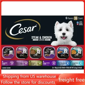 CESAR Wet Dog Food Variety Pack, 36 Count