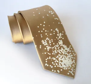 Champagne and Caviar Silk Necktie