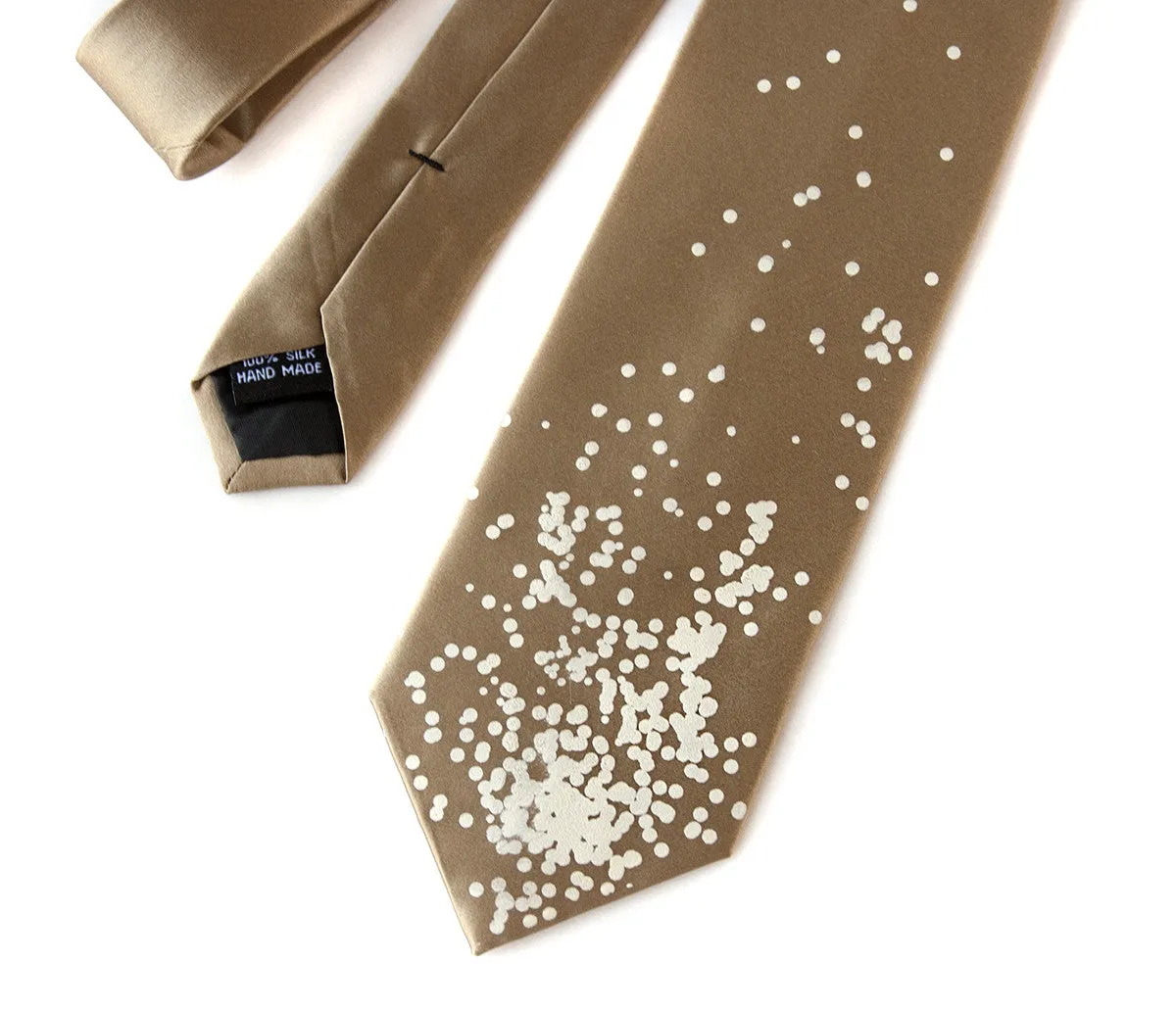 Champagne and Caviar Silk Necktie