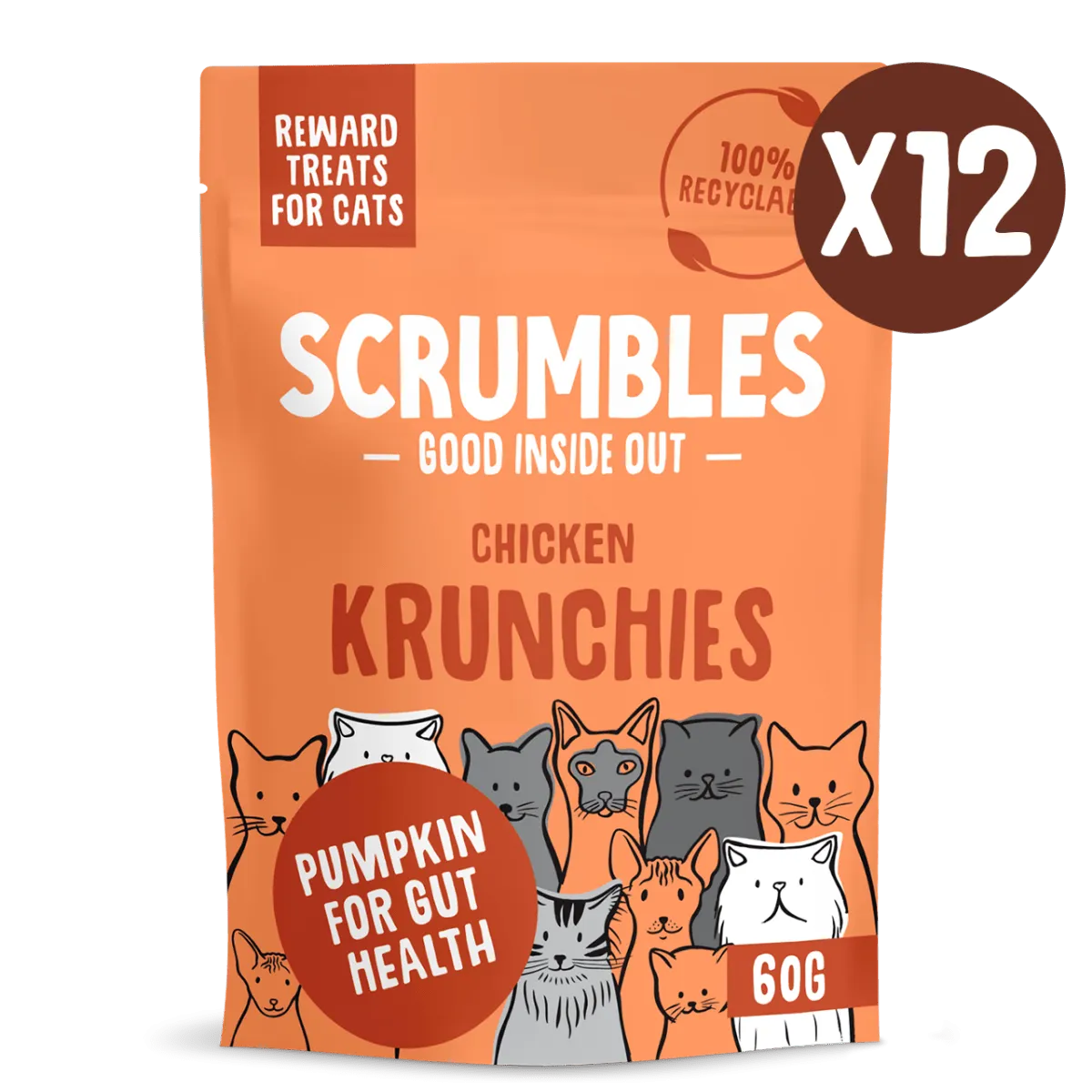 Chicken Krunchies: Pillow Cat Treats