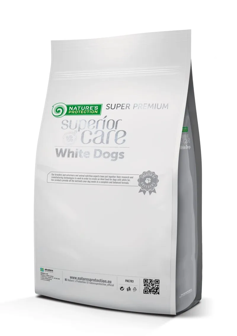 CLEARANCE Nature's Protection Superior Care White Dogs Grain-Free Dry Dog Food For Adult Small and Mini Breeds Dogs, Salmon