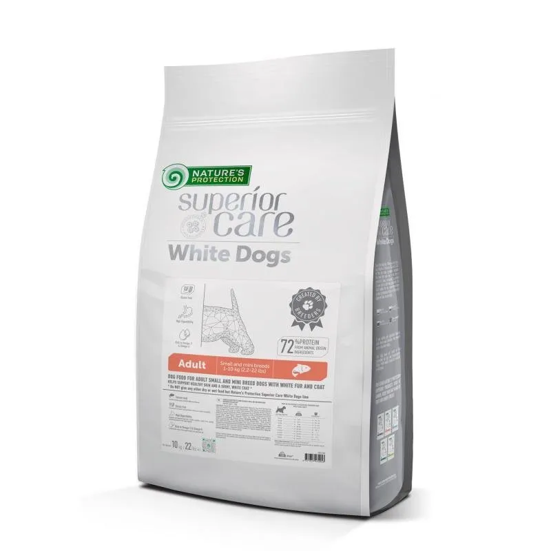 CLEARANCE Nature's Protection Superior Care White Dogs Grain-Free Dry Dog Food For Adult Small and Mini Breeds Dogs, Salmon