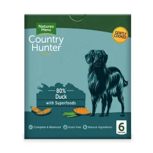 Country Hunter Dog Food Succulent Duck Pouch 6 x 150g