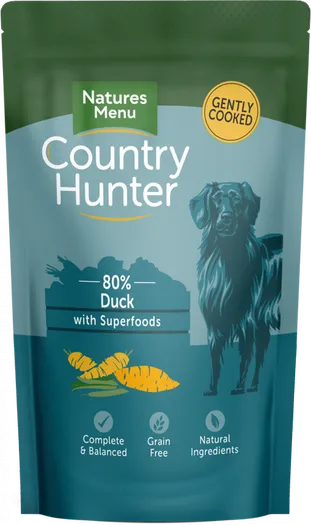 Country Hunter Dog Food Succulent Duck Pouch 6 x 150g