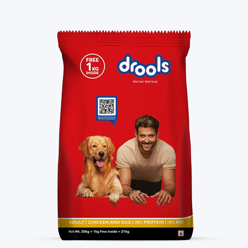 Drools Chicken and Egg Adult Food  With Free 1.2 kg