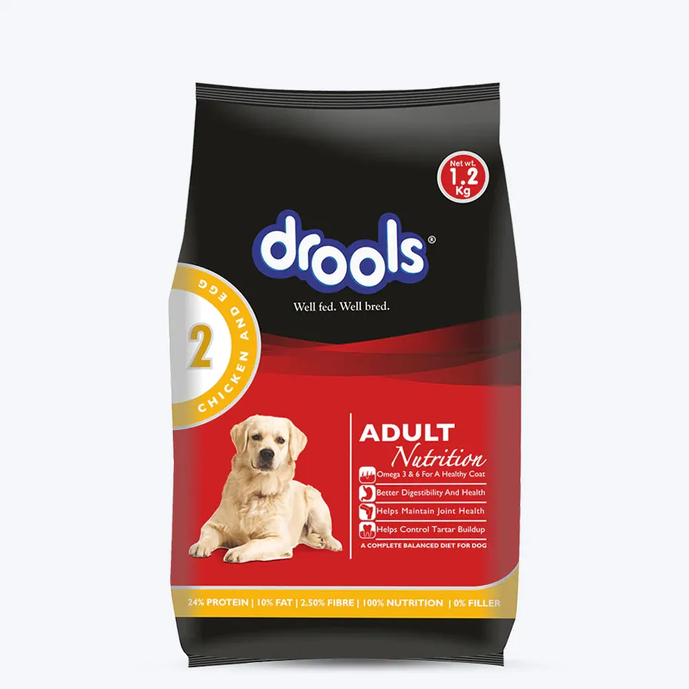 Drools Chicken and Egg Adult Food  With Free 1.2 kg