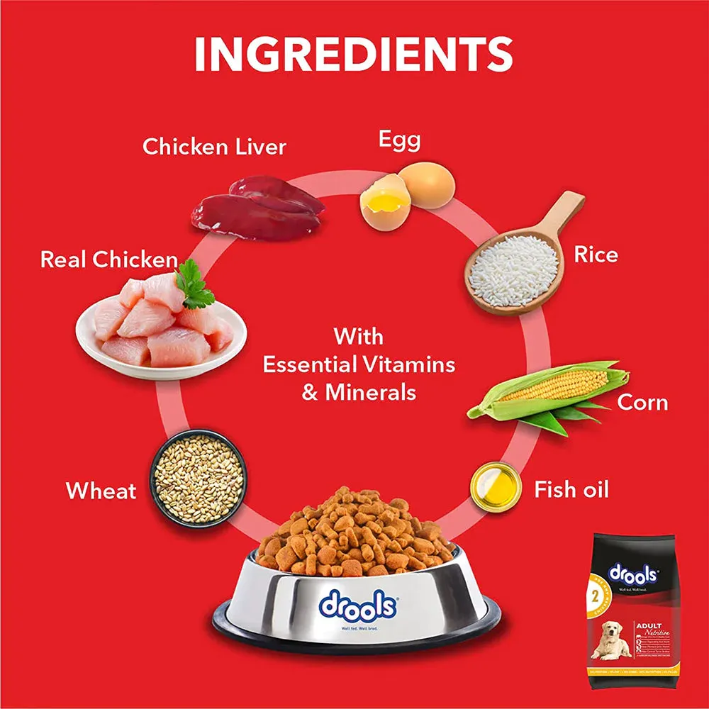 Drools Chicken and Egg Adult Food  With Free 1.2 kg