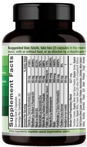 Emerald Labs B-Healthy CoEnzymated B-Complex 60ct