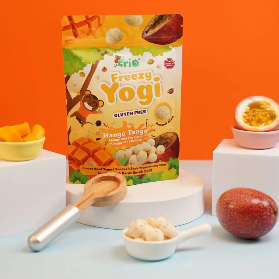 Erio Freezy Yogi Freeze Dried Yogurt Snacks (12m )