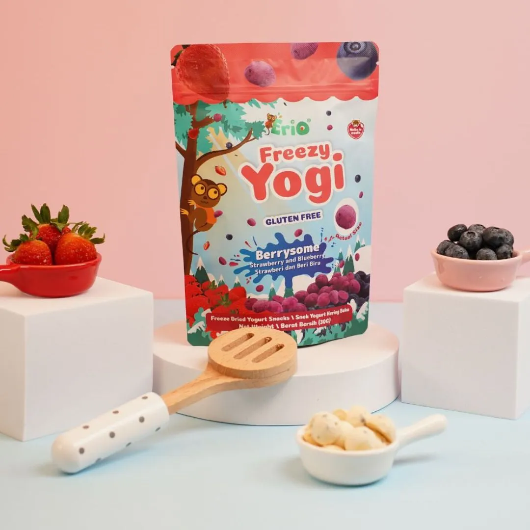 Erio Freezy Yogi Freeze Dried Yogurt Snacks (12m )