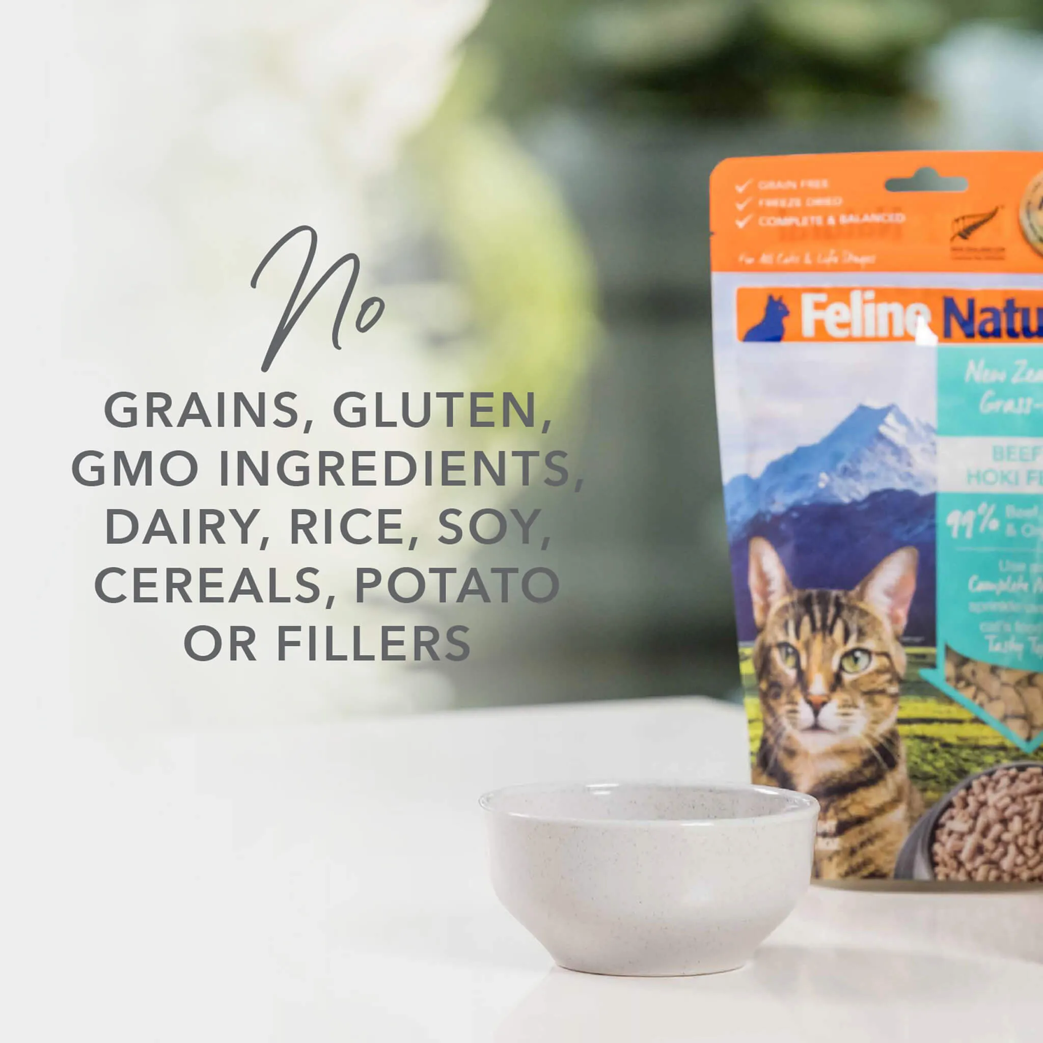 Feline Natural Grain-Free Freeze Dried Raw Cat Food