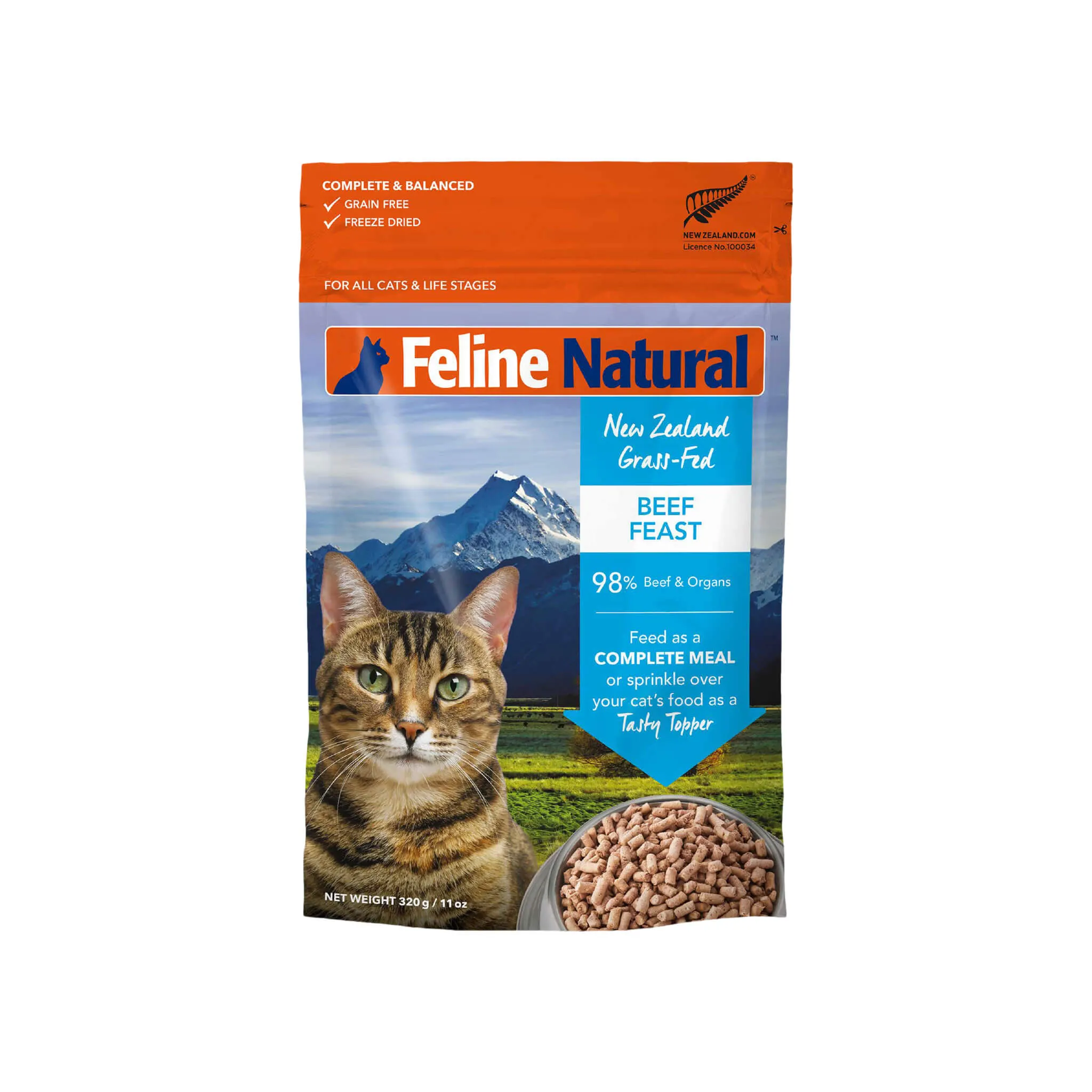 Feline Natural Grain-Free Freeze Dried Raw Cat Food