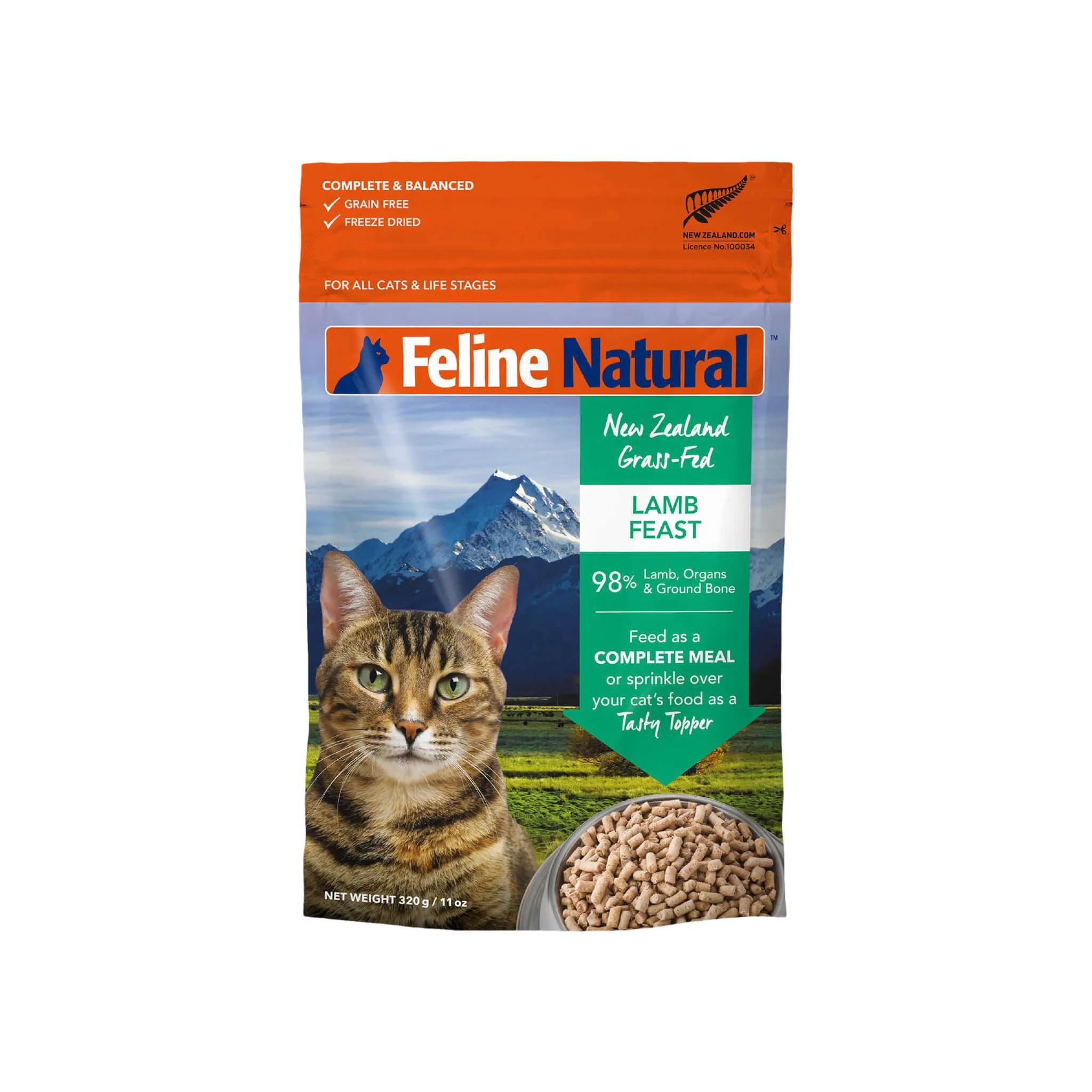 Feline Natural Grain-Free Freeze Dried Raw Cat Food