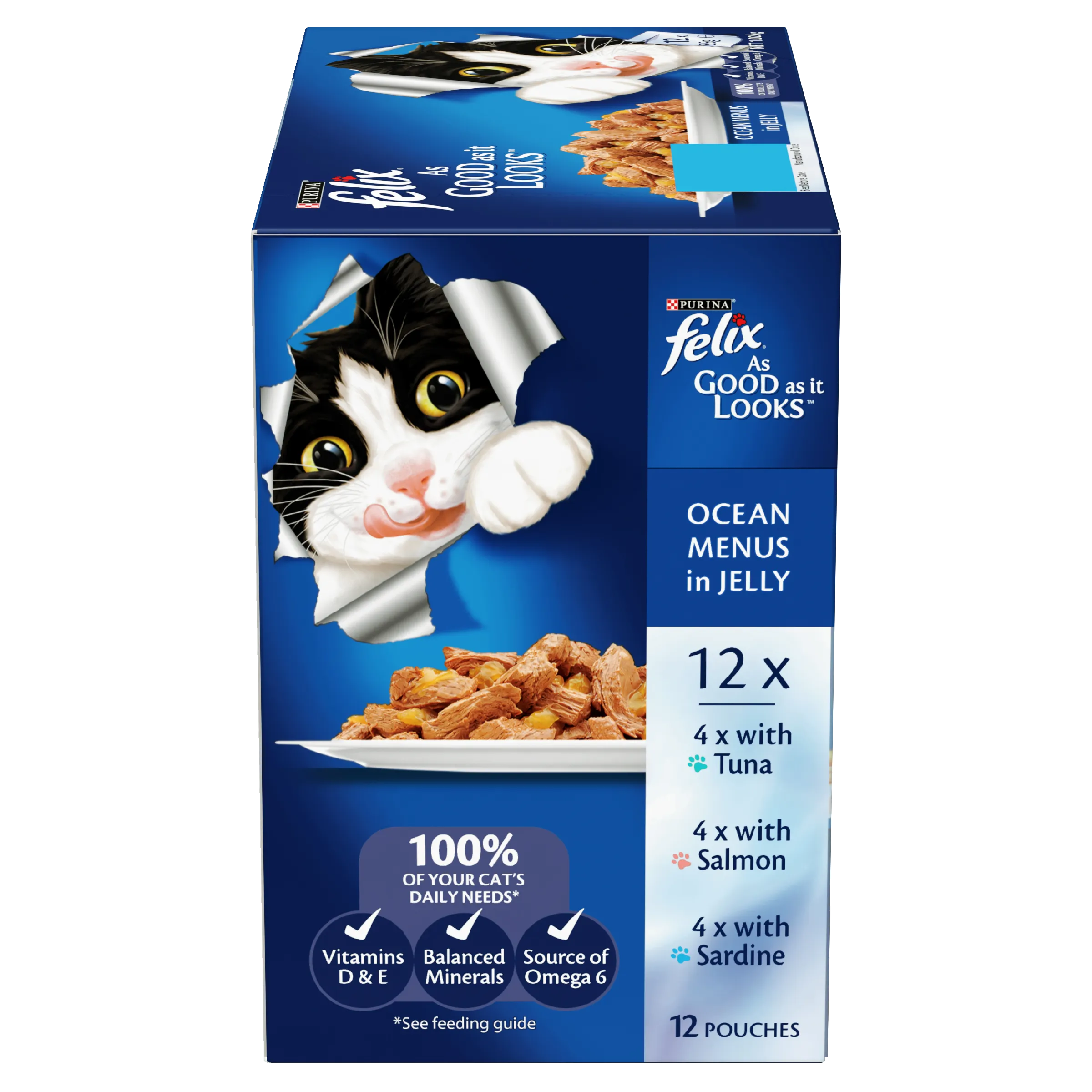 Felix As Good As It Looks Ocean Menu Adult Wet Cat Food 85g x 12