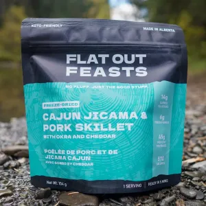 Flat Out Feasts - Freeze-Dried Cajun Jicama & Pork Skillet