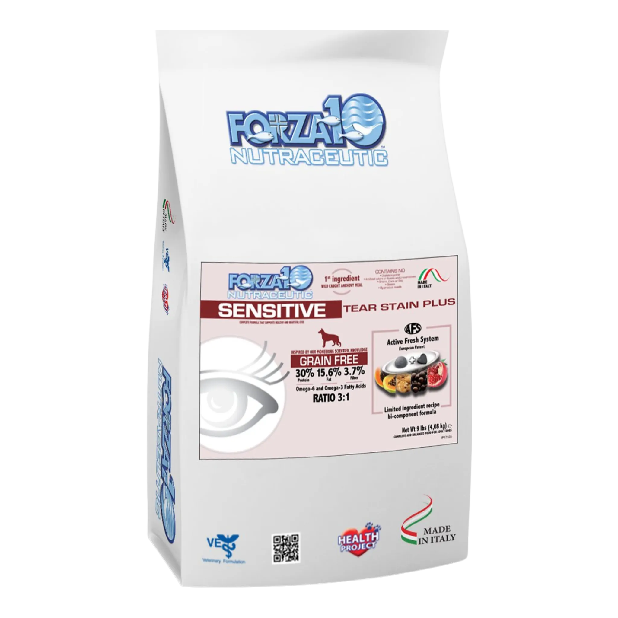 Forza10 Nutraceutic Sensitive Tear Stain Plus Grain-Free Dry Dog Food