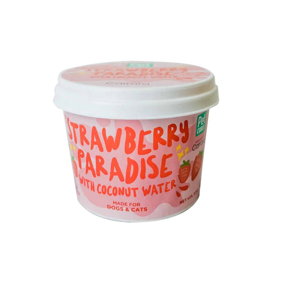 *FROZEN* PetCubes Dogs & Cats Icecream Strawberry Paradise 3.5oz ( NOT FOR DELIVERY )