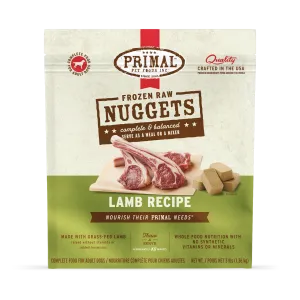 Frozen Raw Nuggets Dog Food<br> Lamb Recipe