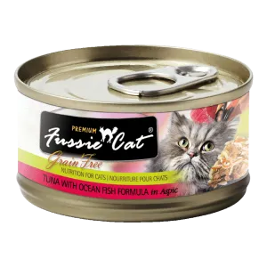 Fussie Cat Black Label Tuna with Ocean Fish in Aspic 80g