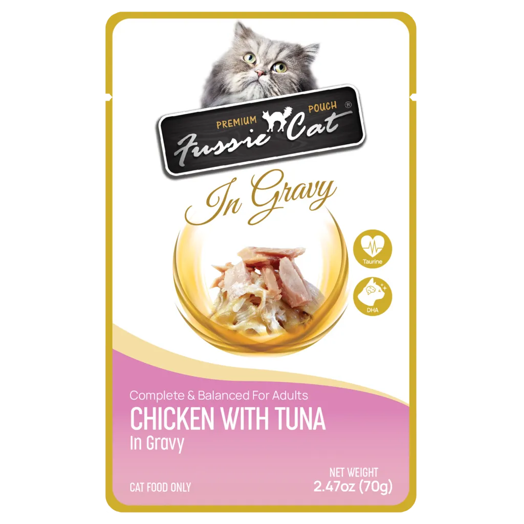 Fussie Cat Premium Pouches In Gravy