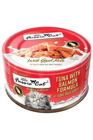 Fussie Cat Premium Tuna with Salmon in Goats Milk