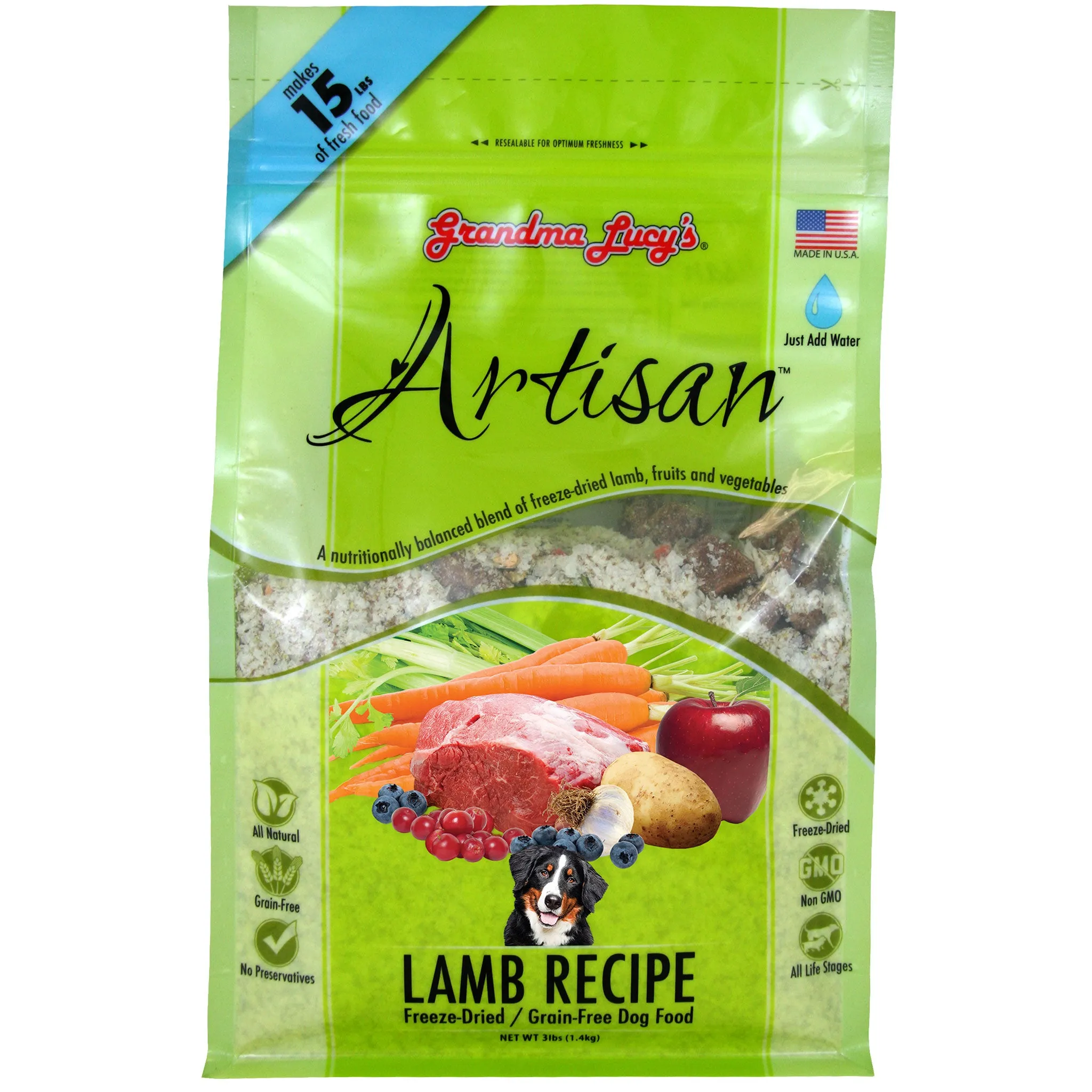 Grandma Lucy's Artisan Freeze Dried Lamb Dog Food