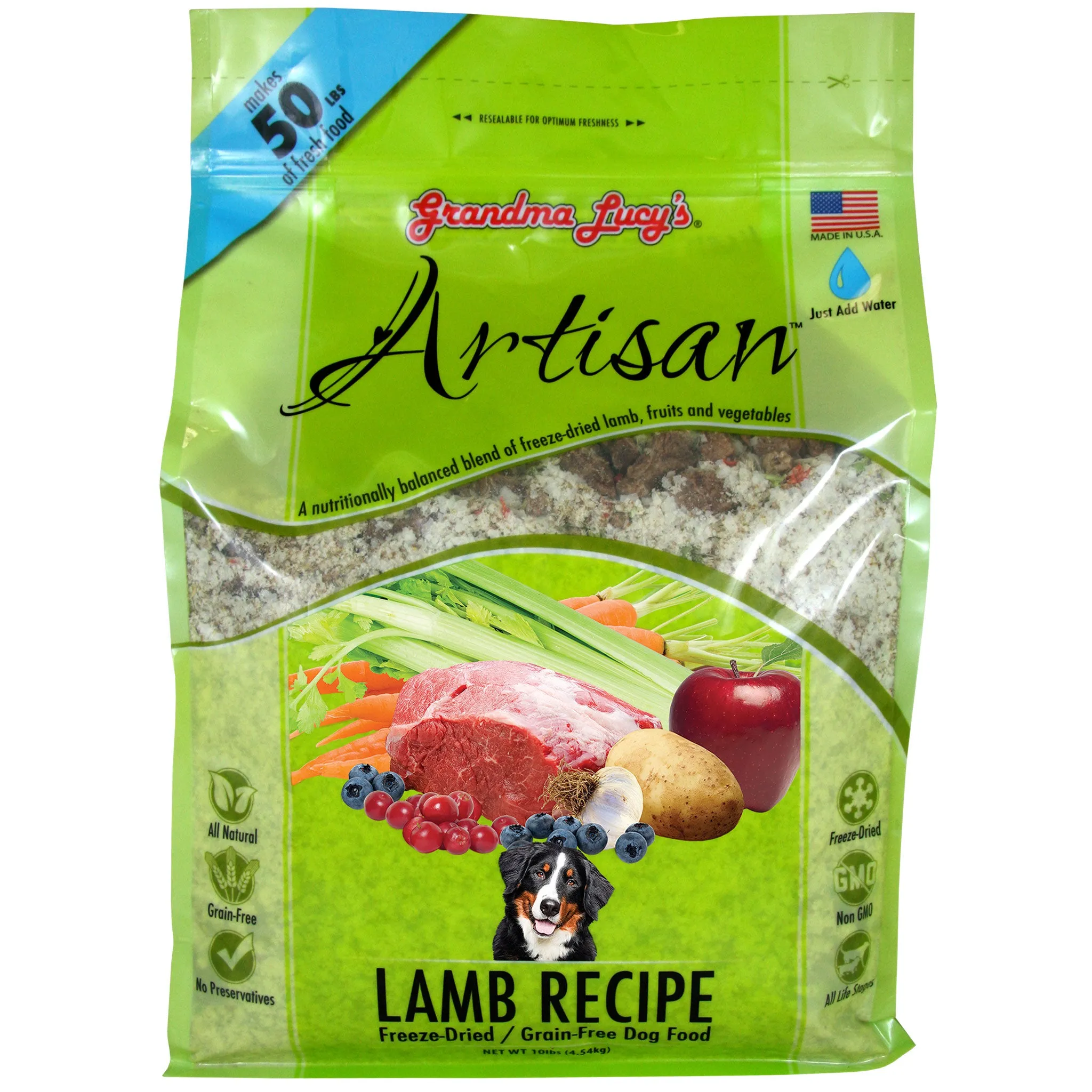 Grandma Lucy's Artisan Freeze Dried Lamb Dog Food