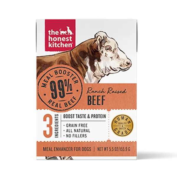 Honest Kitchen  Meal Booster 99% Ranch Raised Beef 5.5oz