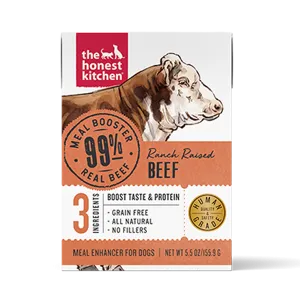 Honest Kitchen  Meal Booster 99% Ranch Raised Beef 5.5oz